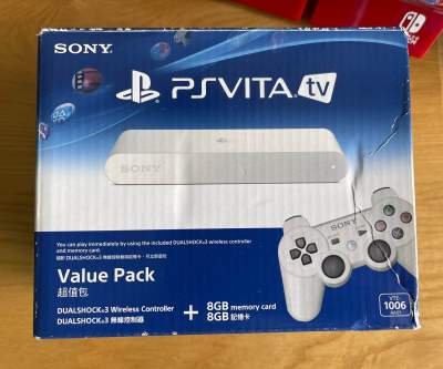 PS Vita TV สภาพดี พร้อมเมม Mem 8Gb joystick and cable includes