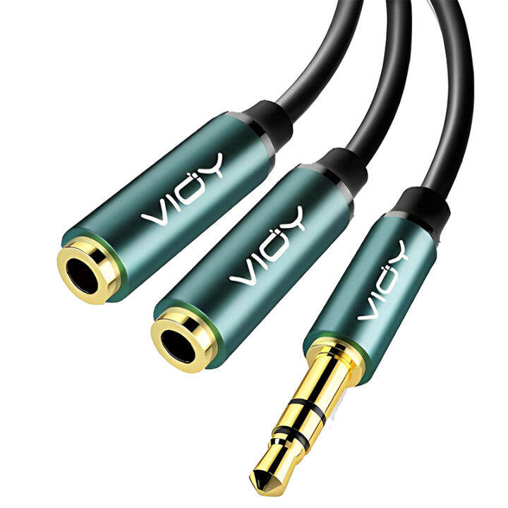 Headphone splitter 3.5mm stereo sound frequency Y splitter cable male