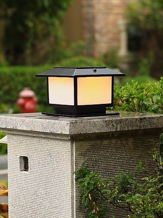 【Philippine Local Delivery】2Color LED Solar Garden Pillar Light