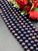 Natural Edison pearl *blackish blue with lilac red tone* 9.5-10.0 MM