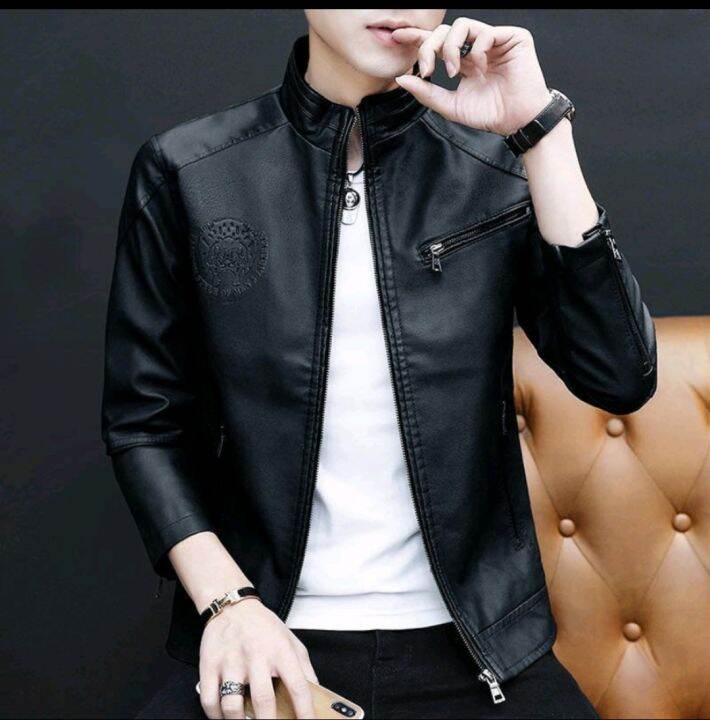 MEGA SALE!! New Classic Korean Men's Leather Jacket #1 (random design ...