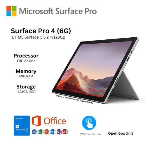 100 Original Surface Pro 4 Window 10 Pro Laptop Open Box Unit Lazada