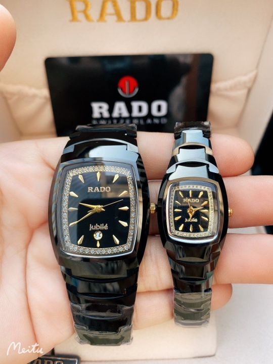 นาฬิการาโด้-ระบบควอท-size-40-มิล-สีดำ-รับประกันภาพถ่ายจากสินค้าจริง