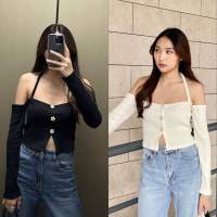 พร้อมส่ง Kathy top❄️ เสื้อปาดไหล่