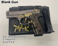Blank Ekol Jackal Dual Compact M92 Full Auto (2แม็กกาซีน) 9mm P.A.K. สีเทาไกทอง เหมาะสำหรับทำเสียงเอฟเฟค สะสม มือ1