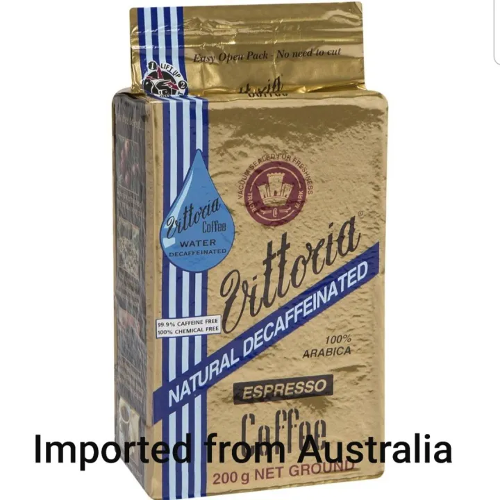 Vittoria Decaffeinated Ground Coffee Espresso 200g Lazada PH