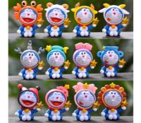 พร้อมส่ง ปรับราคาลง ยกเซ็ท 12 ตัว ?ถูกสุดๆราคาส่ง เซ็ทโดเรม่อน 12 ราศี น่ารักสุดๆ Doraemon Figures