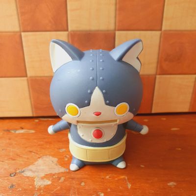 !!งานแท้ ญี่ปุ่น!! มือ2  แมว YoKai Watch Robonyan Figure Vinyl Toy Bandai Youkai yo-kai New Japan