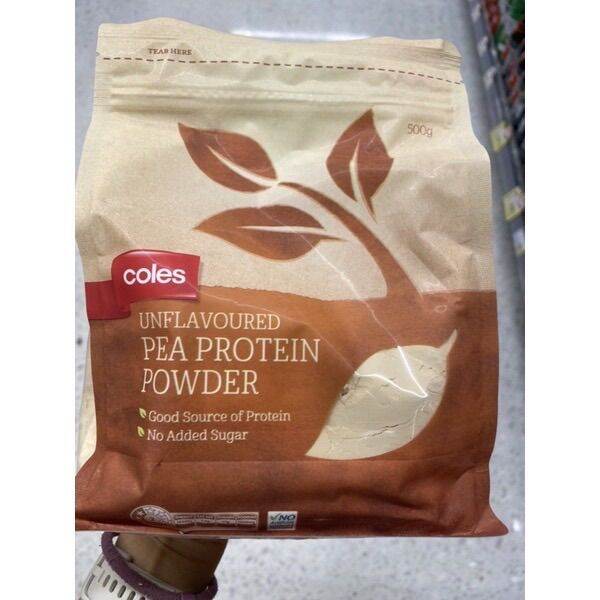 ผงโปรตีน จากถั่วเหลือง ตรา โคลส์ 500g. Pea Protein Powder ( Coles Brand ) พี โปรตีน พาวเดอร์