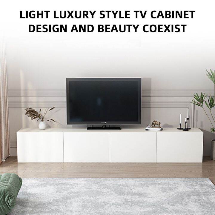 SWEETHOMEWood Structure TV Modern TV Stand Table Furnitur with