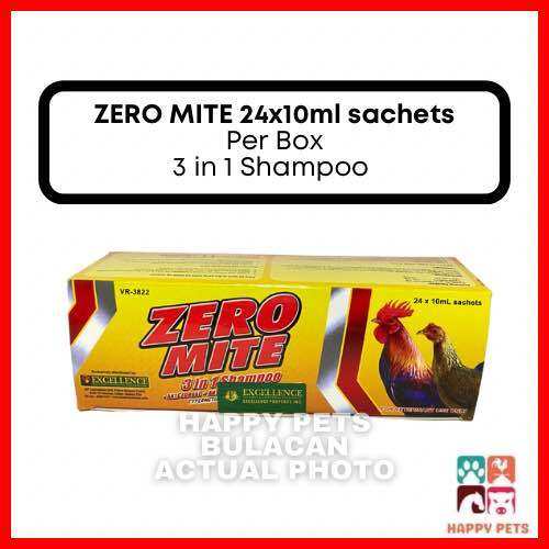 Zero Mite 24 x 10ml Sachets Per Box 3 in 1 Shampoo Lazada PH