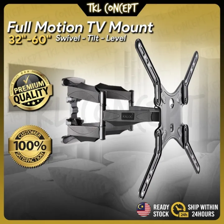 KALOC X5 32"-60" Adjustble TV Bracket Double Arm Full Motion LED LCD ...
