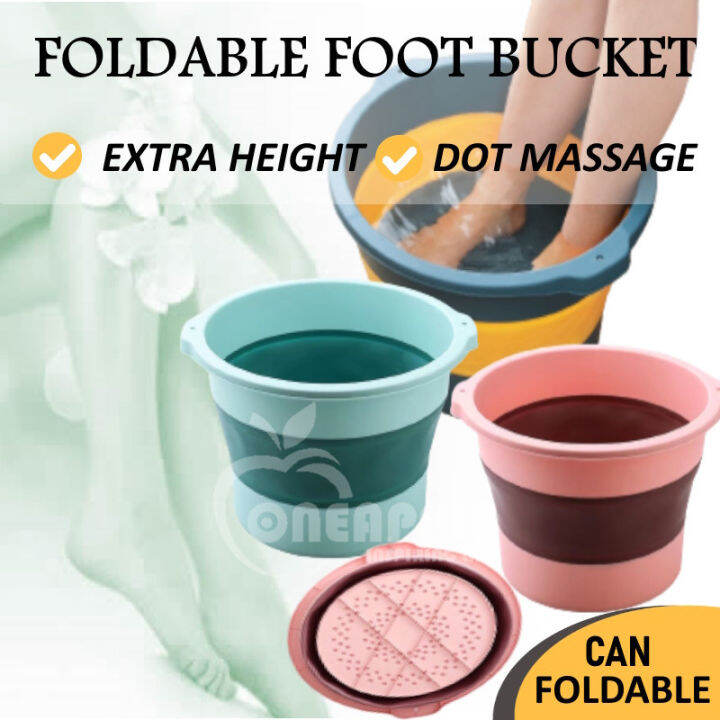 Foldable Foot Massage Bucket Foot Spa Basin Soak Foot Foldable Large