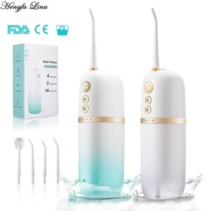 Portable Oral Irrigator USB Rechargeable Water Flosser 12 Flow Modes