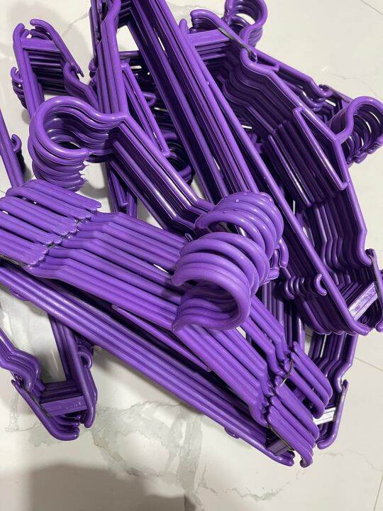 PURPLE/VIOLET HANGER CLASS A/ 1 DOZEN(12pcs)‼️ GOOD QUALITY