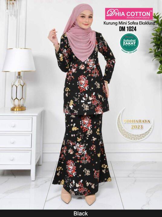 Baju Kurung Mini Sofea Eksklusif Warna Black DM 1024 | Lazada