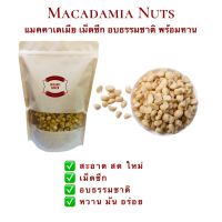 แมคคาเดเมีย เม็ดซีก 1 กิโลกรัม อบพร้อมทาน ออร์แกนิค / Organic Macadamia / แมคคาเดเมีย อบธรรมชาติ พร้อมทาน