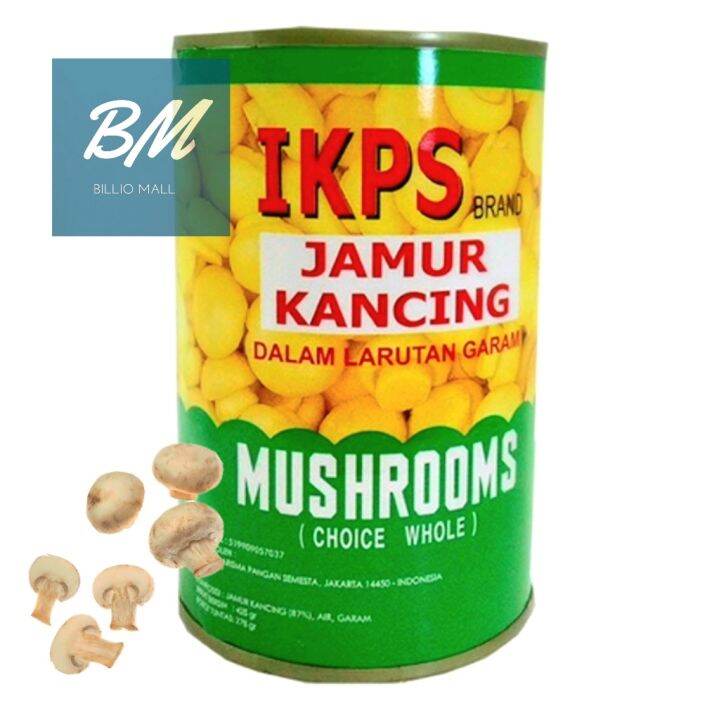 Jamur Kancing IKPS 425 gr Champignon Mushroom Kemasan Kaleng Lazada