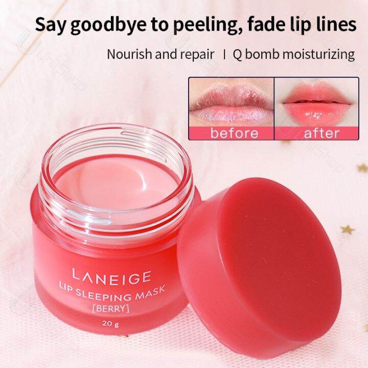 【LANEIGE】Korea Lip Sleeping Mask Jelly lip mask, lighten lip lines