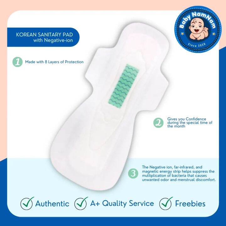 Korean Sanitary Napkin with Negative Ion Ultrathin and Long KPAD