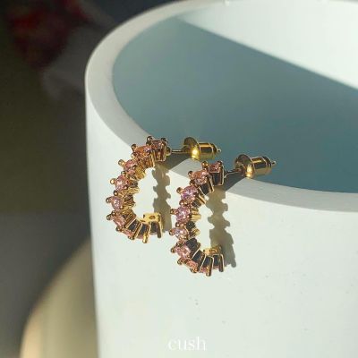 Cush.th bella half circle earrings