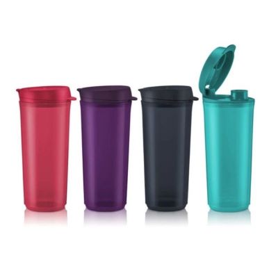 Tupperware Thirst N Go 470ml แก้วน้ำทัพเพอร์แวร์ สีสัน สดใส ฝาปิดแน่นสนิทมาก รับรองน้ำไม่ซึมหกแน่นอน