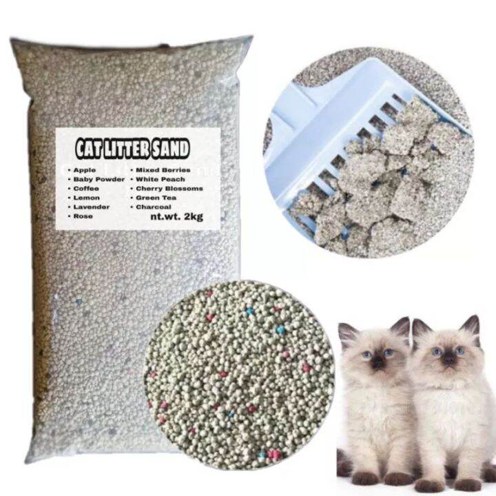 Premium Cat Sand Bentonite Cat litter Sand / Litter Sand for Cats 2kg