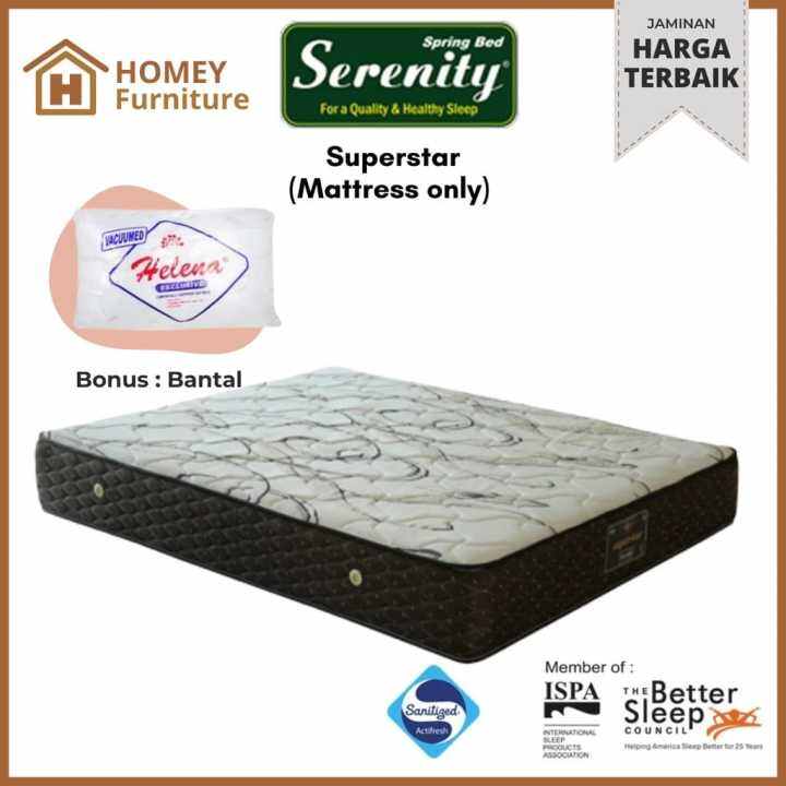 SPRING BED KASUR SUPER STAR MINIMALIS SPRING BED ELEGAN SPRING BED