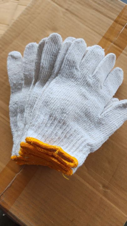 ถุงมือผ้า-ถุงมือผ้าทอ-หนาพิเศษ-1แพ็ค12คู่