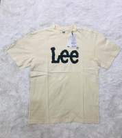 Lee เสื้อยืด ผู้ชาย สีครีม ผ้านุ่มใส่สบาย ของแท้จากช็อป