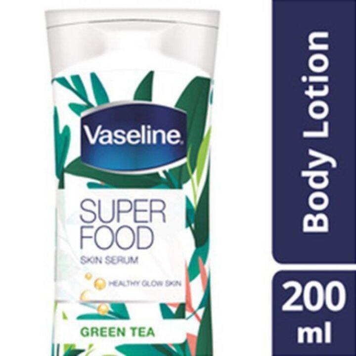 Vaseline Super Food Skin Serum Green Tea Body Lotion [200ml] Lazada
