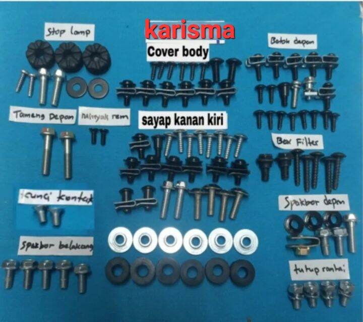 Baut original lengkap full set body honda karisma Lazada Indonesia
