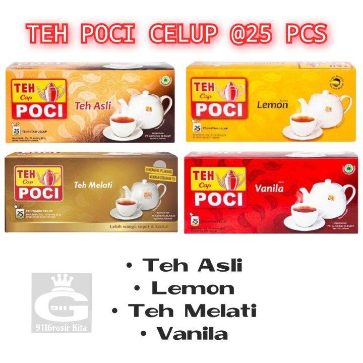 Teh Poci Celup All Varian Box Isi 25 Pcs Lazada Indonesia