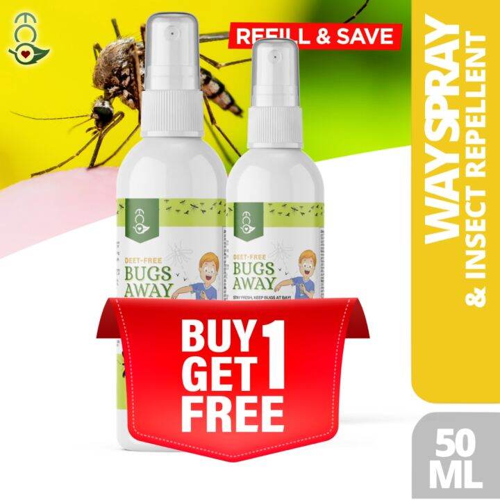 Buy 1 Take 1 Eco Love Bugs Away with Moisturizer Citronella Spray