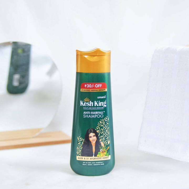 kesh-king-anti-hair-fall-herbal-shampoo-india-ของแท้-ฉลากไทย-แชมพู-ลดผมร่วง-เพิ่มผม-ลดรังแค-ขจัดปัญหาเส้นผม-จากอินเดีย