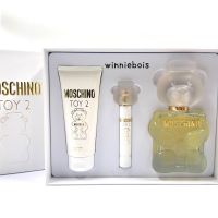 ชุด Moschino Toy 2 Gift Set 3pc 100 ml Eau De Parfum Spray + 10 ml EDP Spray + 100 ml Body Lotion for Women