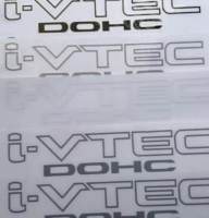 สติ๊กเกอร์ติดรถ i-VTEC SOHC,DOHC งานตัดไดรคัท 1แผ่นได้ 2 ชิ้น ติดซ้ายขวา