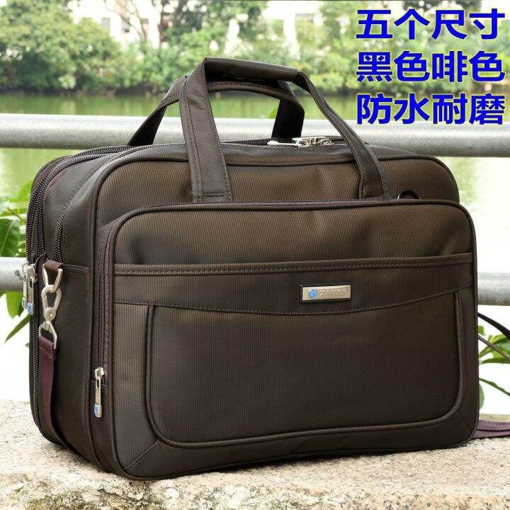 Business Men's Bag Super Large Capacity Waterproof Oxford Canvas
