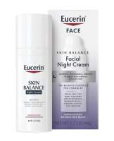 Eucerin Skin Balance Night Cream, Sensitive Skin Face Moisturizer Enriched with Tri-Balance Complex, 1.7 Oz