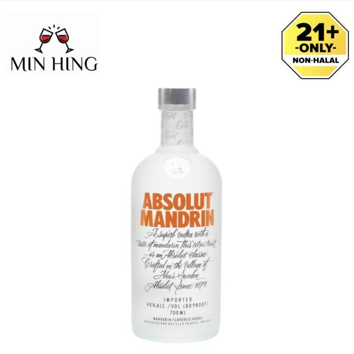 ABSOLUT MANDRIN Mandarin flavoured Swedish Vodka 750ml Lazada