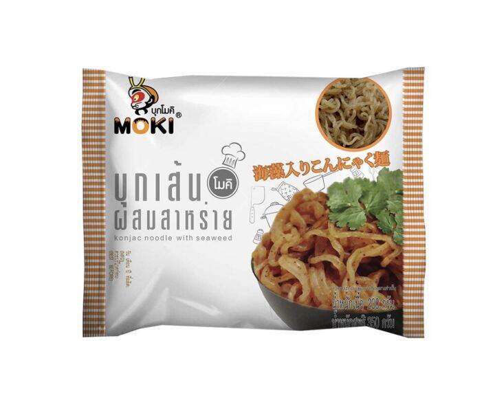 โมคิ-บุกเส้นผสมสาหร่าย-200-กรัมx2ถุง-คีโต-เจ-ฮาลาล-บุกเส้น-แม่หมีรีวิว-จัดส่ง-อาหารแห้ง