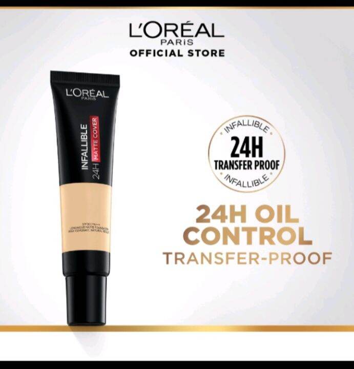 Authentc Loreal Infallible 24h Matte Cover Liquid Foundation Lazada Ph 9993