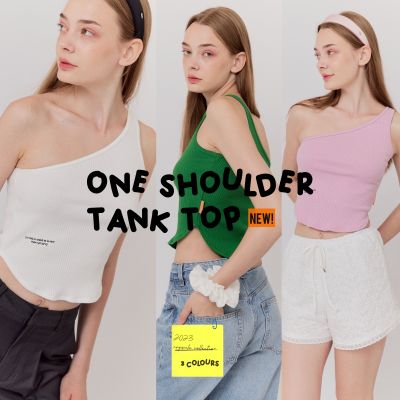 Mrvy One Shoulder Tank Top