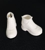 (พร้อมส่ง) รองเท้าตุ๊กตาบลายธ์ Icy บาบี้ BJD รองเท้าผ้าใบหุ้มข้อ เป็นพลาสติกสีขาว 1.5*3 cm./1ชิ้น