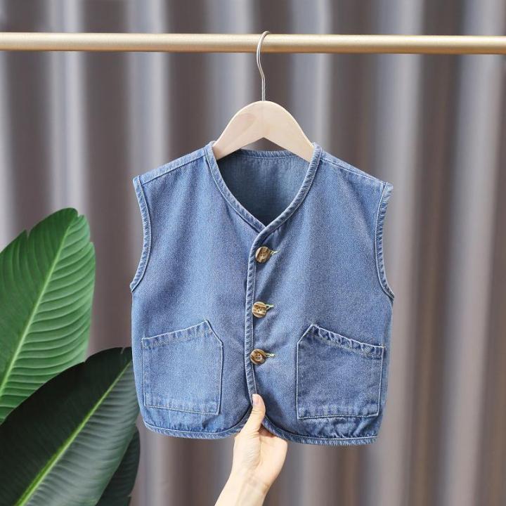 Baby denim outlet vest