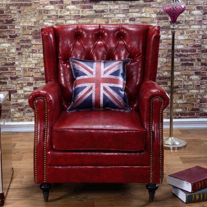American Style Wingback Chair SingleSeat Sofa Chair Study Chair Living