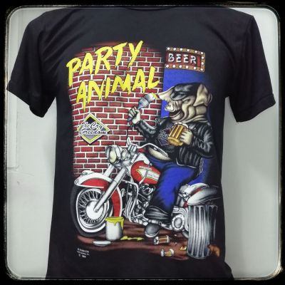 เสื้อ3d เสื้อฮาเลย์ Party Animal ผ้า​บาง​50