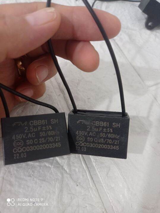 kapasitor kipas angin CBB61 2,5 uf 450V 50/60Hz Lazada Indonesia