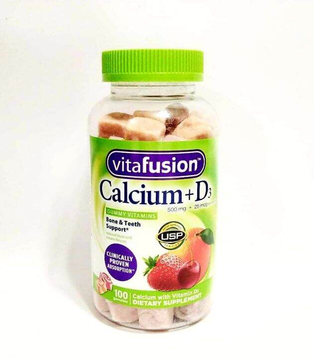 Vitafusion Calcium + D3 100 gummies | Lazada PH