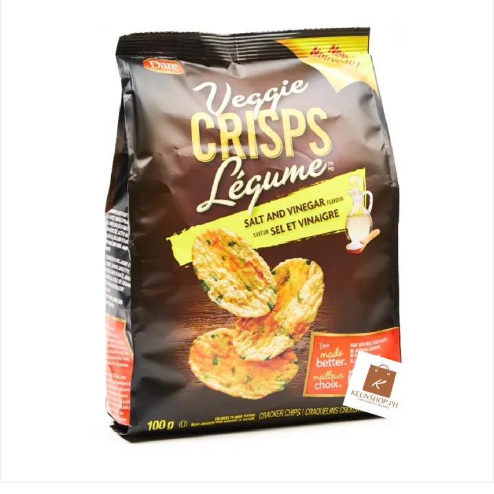 Dare Legume Salt & Vinegar Veggie Crisps Crackers 100g | Lazada PH